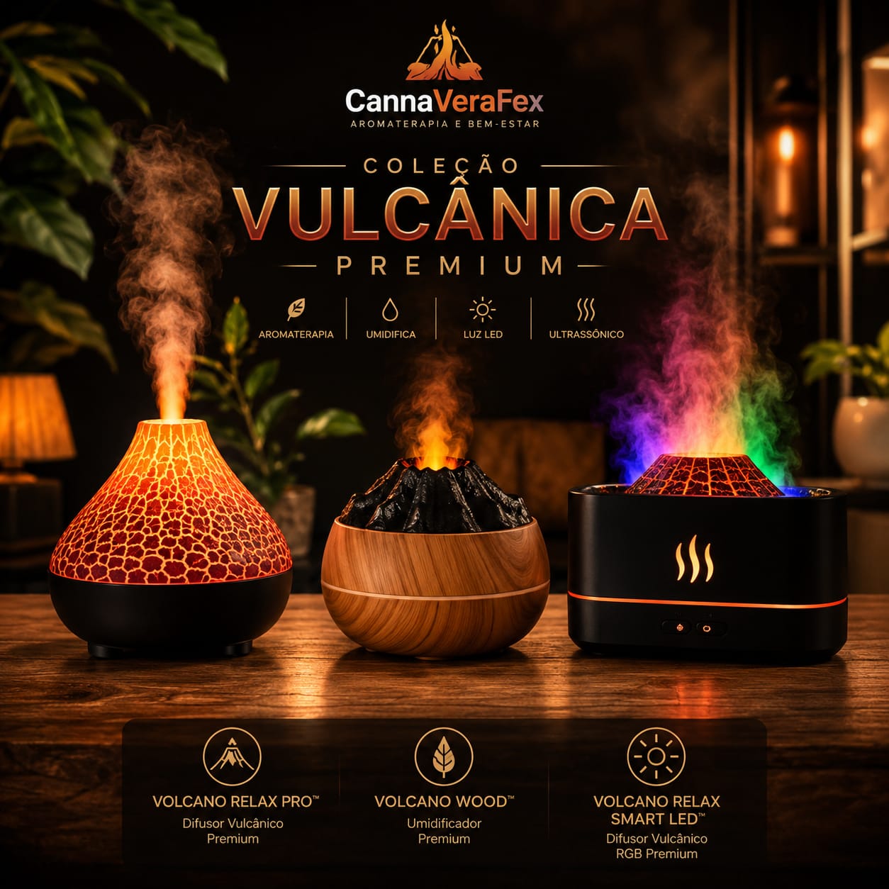 🌋 Coleção Vulcânica Premium