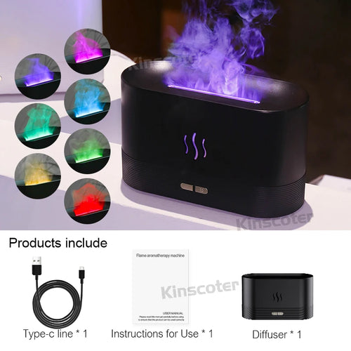 VolcanoRelax Pro™ | Humidificador Difusor Efecto Llama RGB
