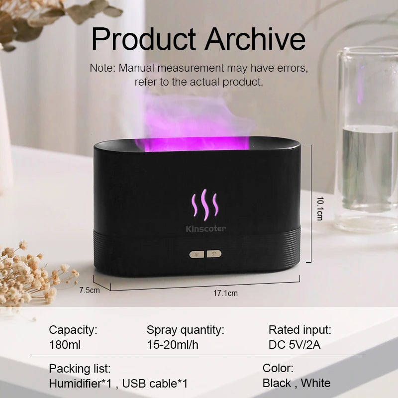 VolcanoRelax Pro™ | Humidificador Difusor Efecto Llama RGB