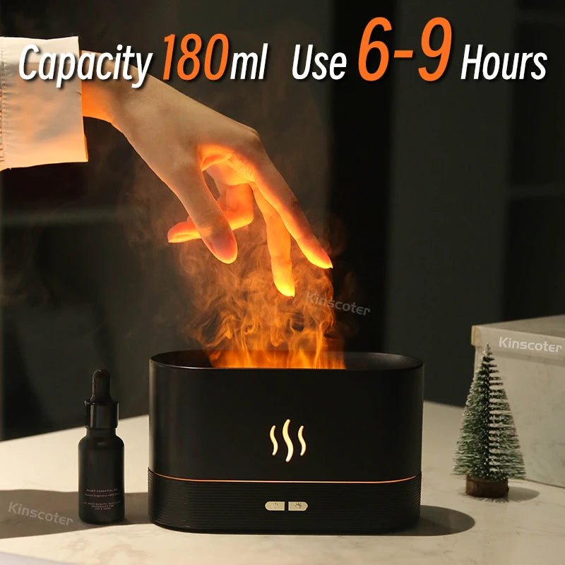 VolcanoRelax Pro™ | Humidificador Difusor Efecto Llama RGB
