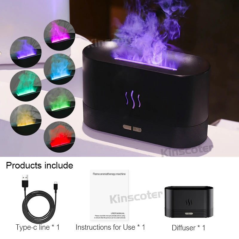 VolcanoRelax Pro™ | Humidificador Difusor Efecto Llama RGB