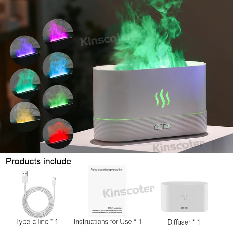 VolcanoRelax Pro™ | Humidificador Difusor Efecto Llama RGB