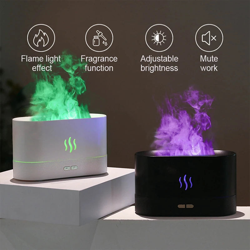 VolcanoRelax Pro™ | Humidificador Difusor Efecto Llama RGB