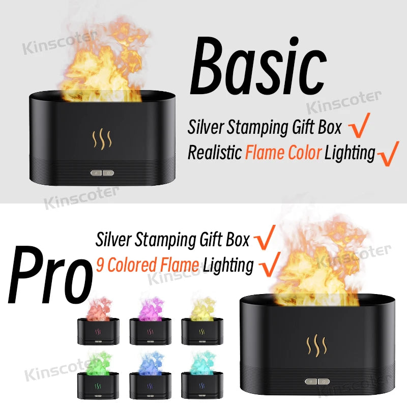 VolcanoRelax Pro™ | Humidificador Difusor Efecto Llama RGB
