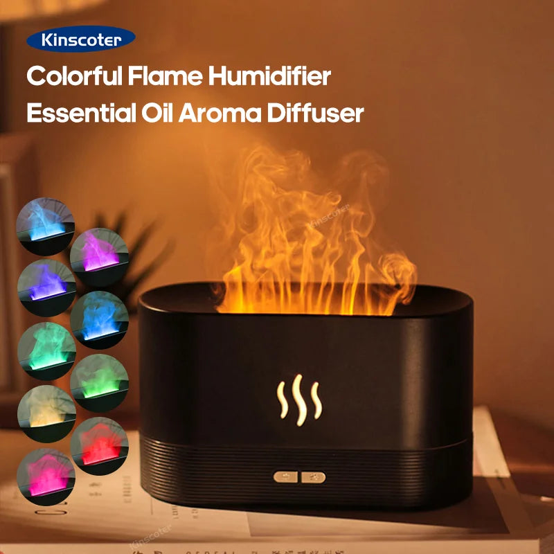 VolcanoRelax Pro™ | Humidificador Difusor Efecto Llama RGB